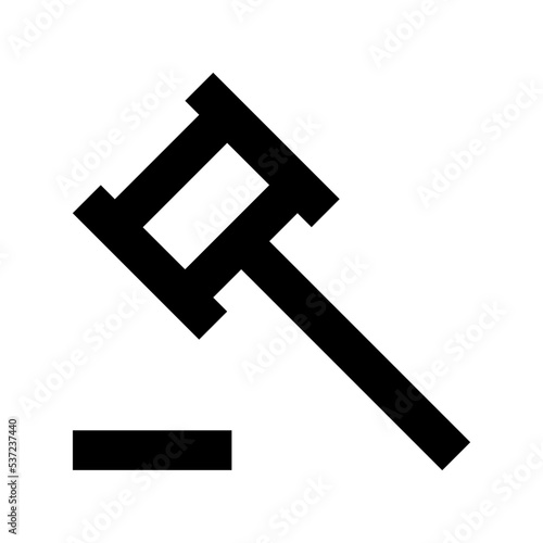 Auction Flat Vector Icon