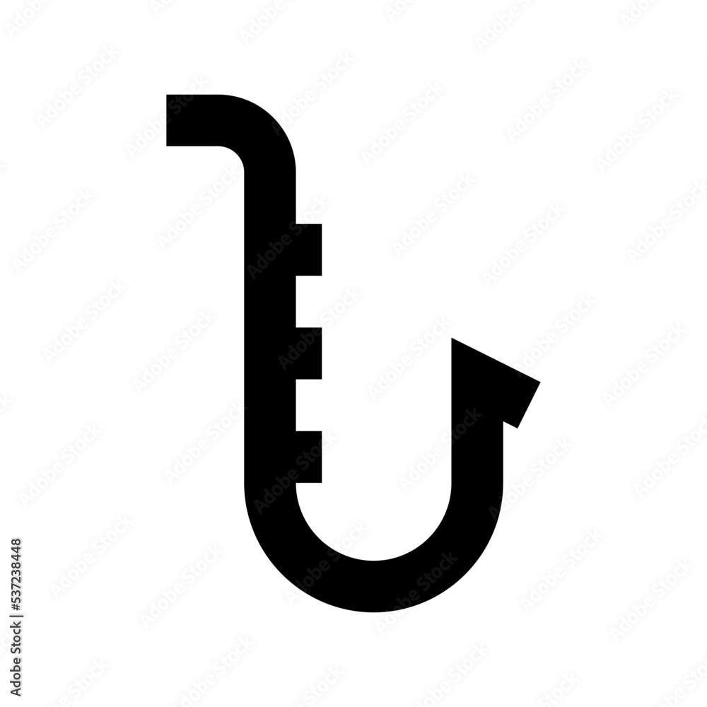 Saxophone Flat Vector Icon Saxophone Flat Vector Icon