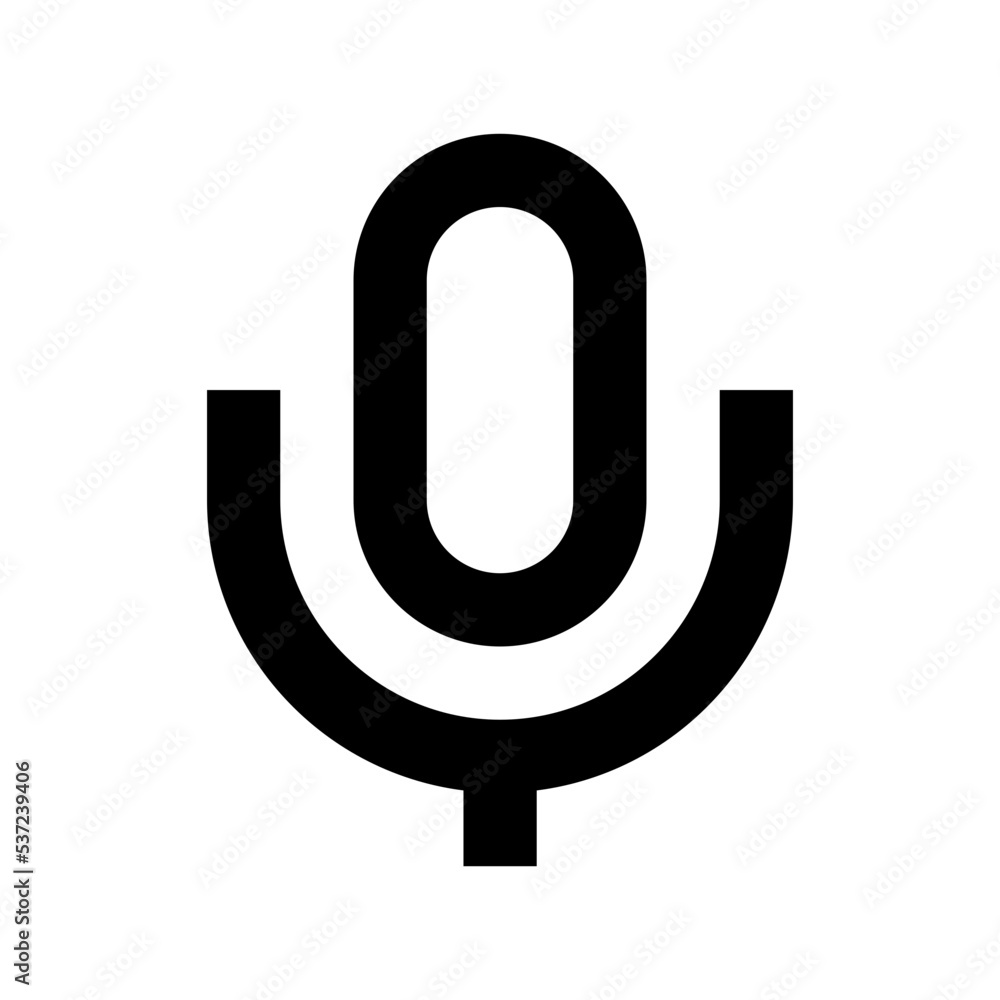 Microphone Flat Vector Icon Microphone Flat Vector Icon