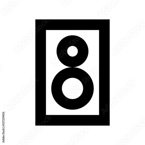  Woofer Flat Vector Icon