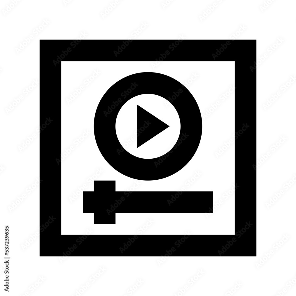 Media Player Flat Vector Icon Media Player Flat Vector Icon