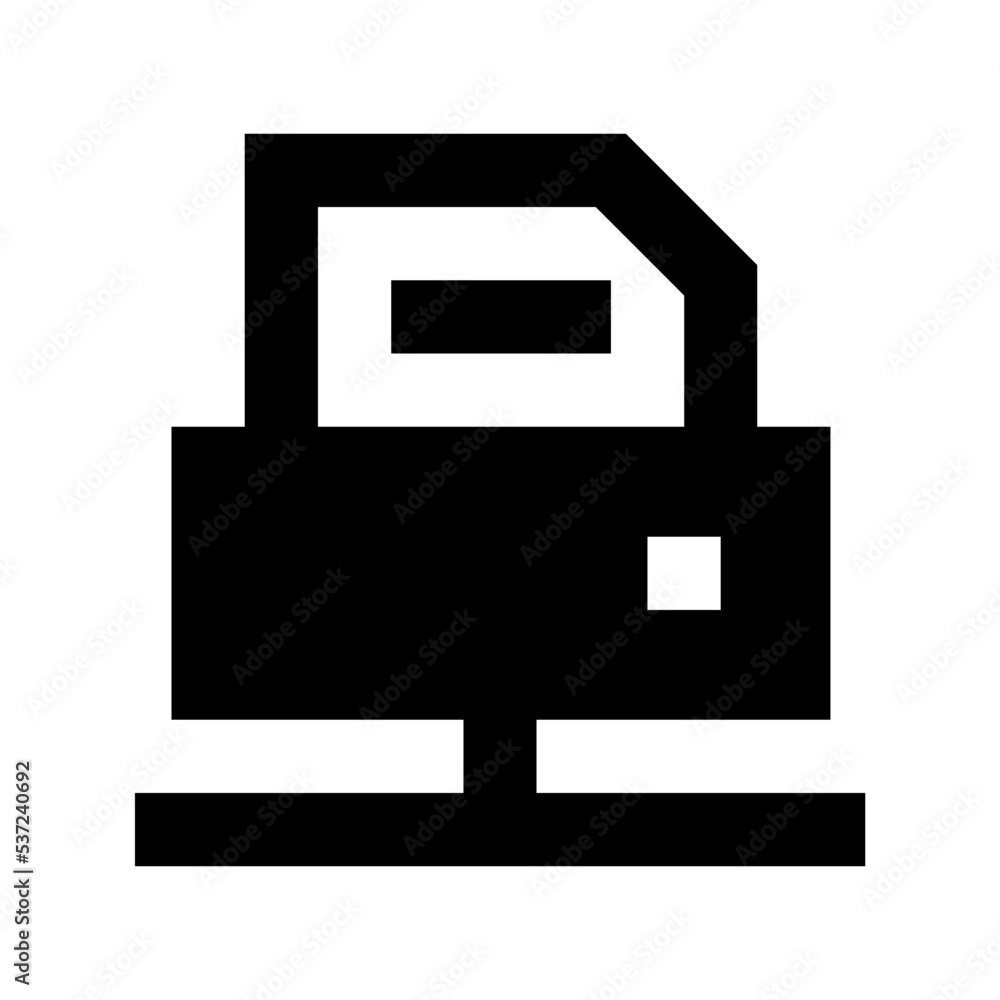 Server Document Flat Vector Icon Server Document Flat Vector Icon