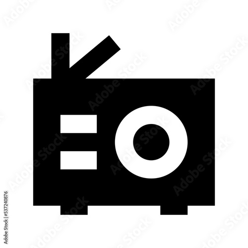 Radio Flat Vector Icon