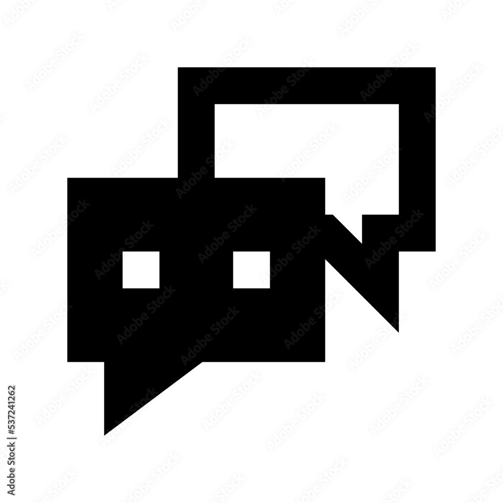 Speech Bubbles Flat Vector Icon Speech Bubbles Flat Vector Icon