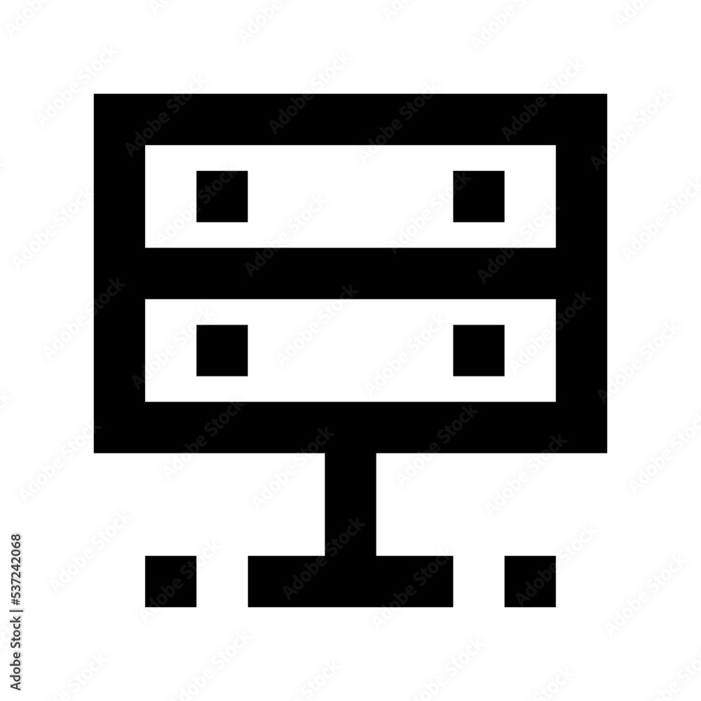 Server Flat Vector Icon Server Flat Vector Icon