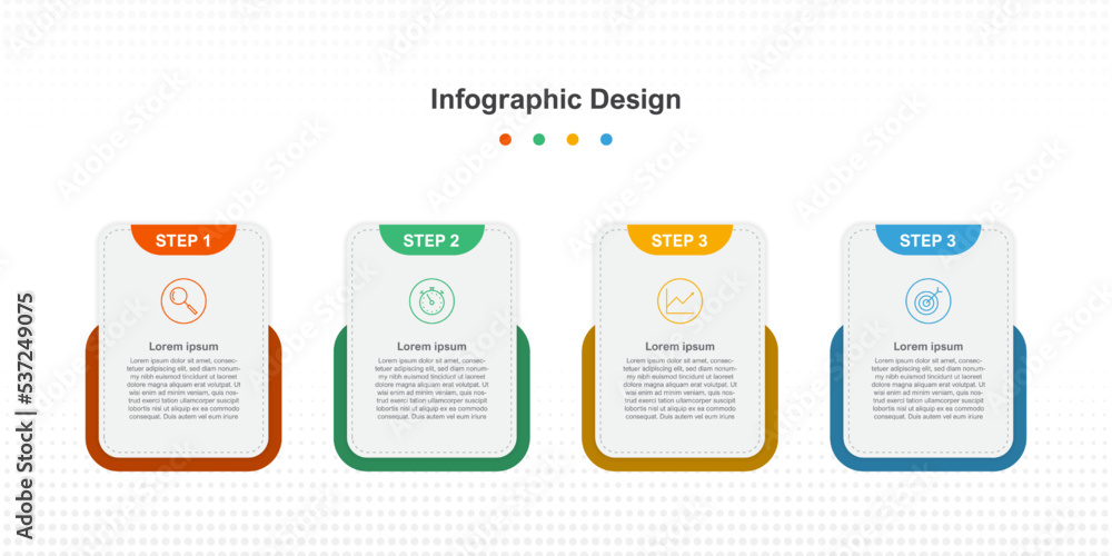 Colorful abstract business infographic template Colorful abstract business infographic template