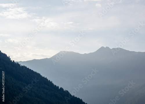 mountains in Kurzras in South Tyrol