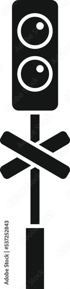 Caution control icon simple vector. Road train. Safety traffic Caution control icon simple vector. Road train. Safety traffic
