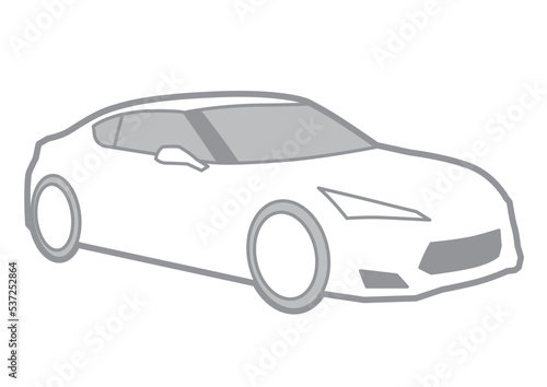 SPORT CAR VECTOR ILLUSTRATOR ON WHITE BACKGROUND - SPORTCAR_T048   537252864