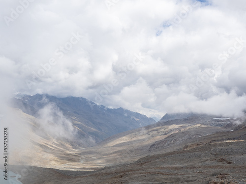 mountains in Kurzras in South Tyrol