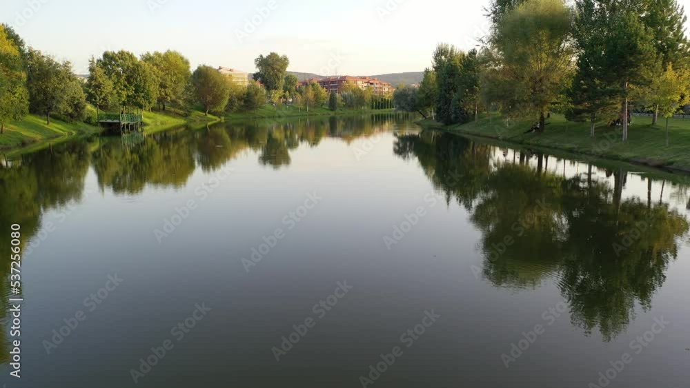 Aerial view of Eskişehir and river ff Porsuk. 4K UHD aerial video. Aerial view of Eskişehir and river ff Porsuk. 4K UHD aerial video.