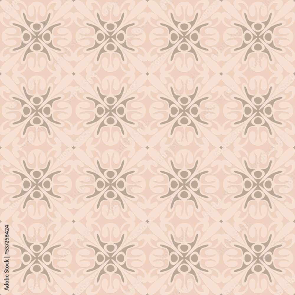 Gray beige carved arabic style seamless pattern, oriental motif elegant pattern for design and decoration Gray beige carved arabic style seamless pattern, oriental motif elegant pattern for design and decoration