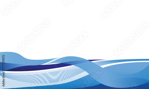 Blue curve wave backdrop concept design background
