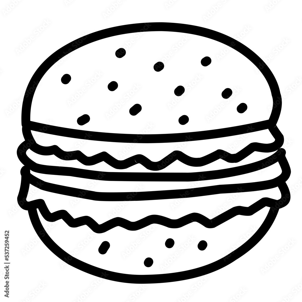 doodle hamburger doodle hamburger