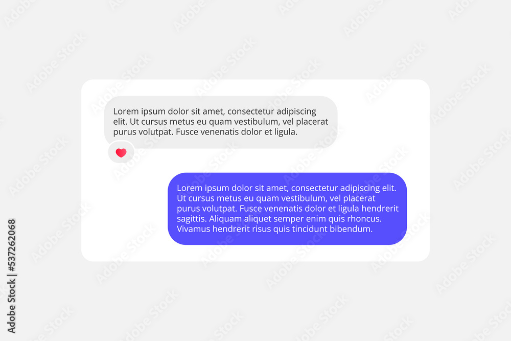 Social network chat window layout. mobile app. Social network chat window layout. mobile app.