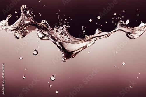 liquid flowing with splashes and drops , seamless water texture 