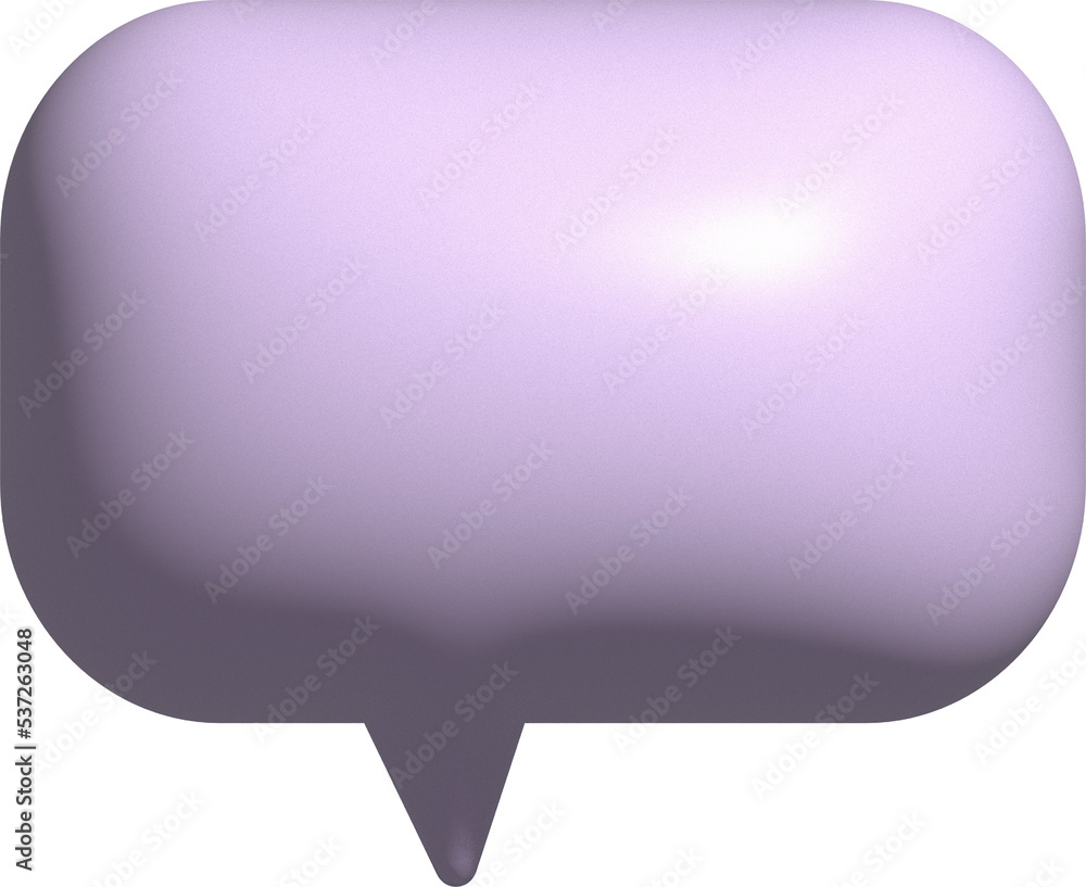cute 3D speech bubble box decoration cute 3D speech bubble box decoration