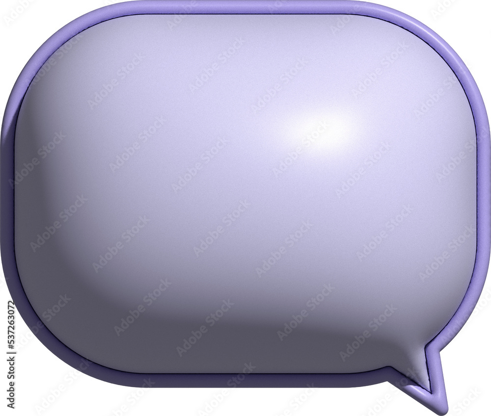 cute 3D speech bubble box decoration cute 3D speech bubble box decoration
