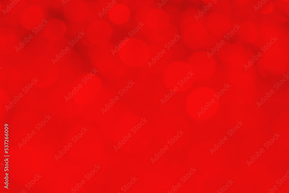 Red abstract blurred bokeh background. 