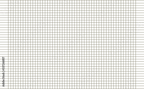 Graph paper. Printable squared grid paper with color horizontal lines. Geometric background for school, textures, notebook, diary. Realistic lined paper blank size reversal A5