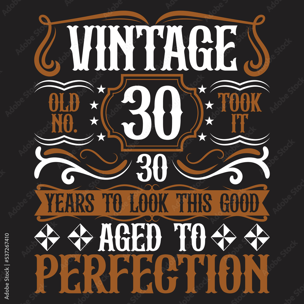 Vintage Birthday  t shirt design with Birthday elements or Hand drawn Birthday typography design
