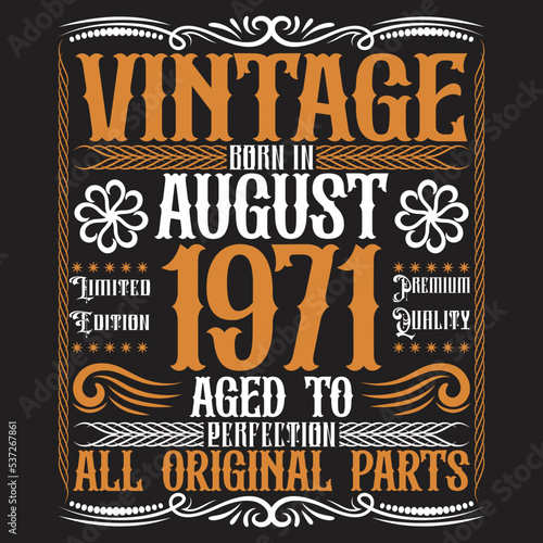 Vintage Birthday  t shirt design with Birthday elements or Hand drawn Birthday typography design
