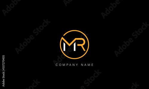 MR, RM Abstract Letters Logo Monogram