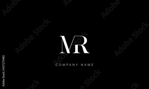 MR, RM Abstract Letters Logo Monogram