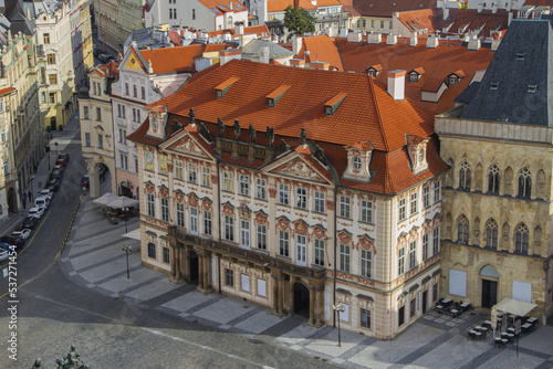 Paysage urbain de Prague, depuis la tour de l'hôtel de ville, Prague République Tchèque photo