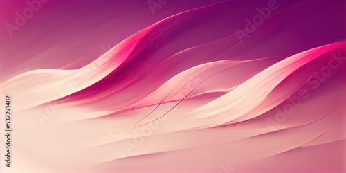 Magenta pink, seamless, wavy-shaped liquid fluid with a blurring effect.
