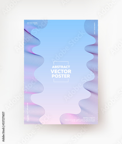 Minimalistic background with laconic lines in pastel colors.
