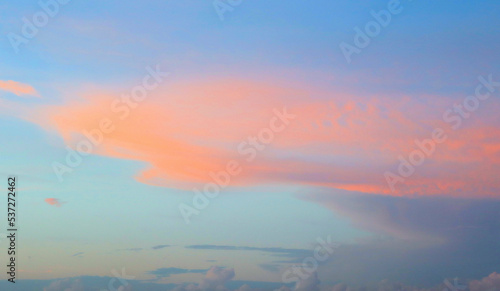 Graphic colored background clouds in the sky