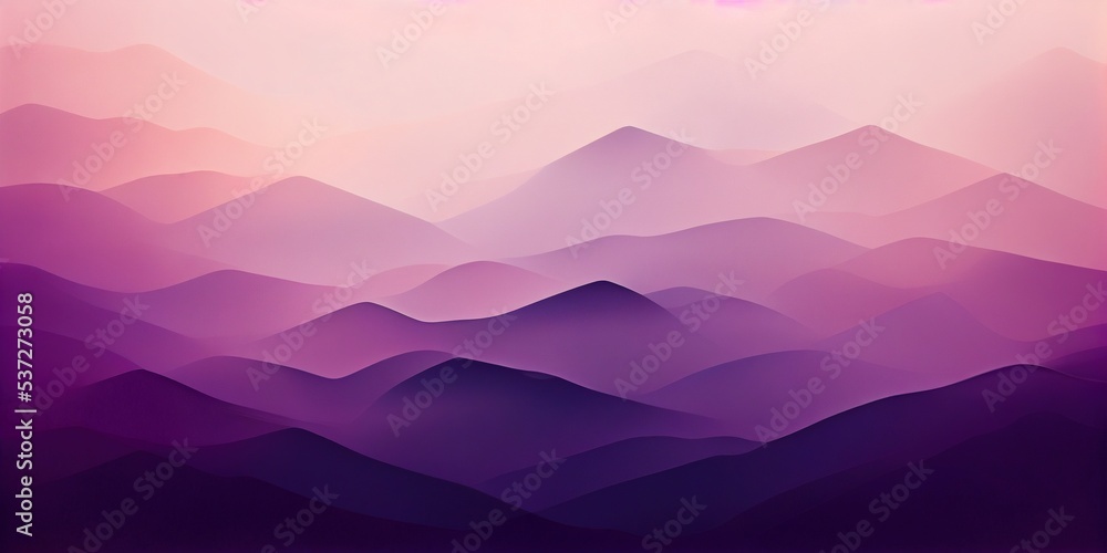 magenta mountains in blur abstract background 