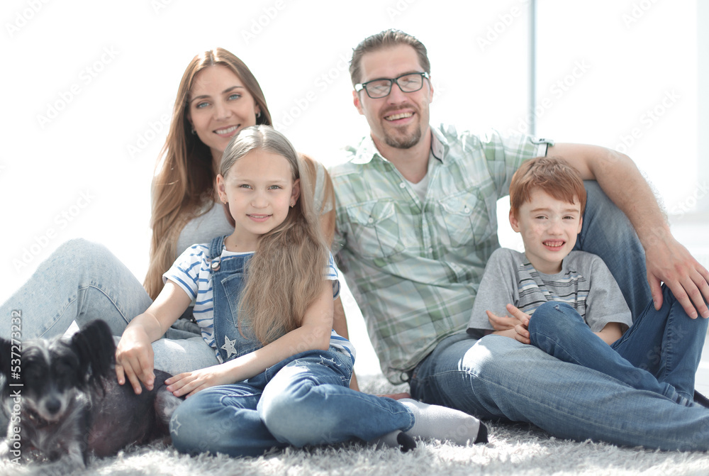 close up.portrait of a happy family close up.portrait of a happy family