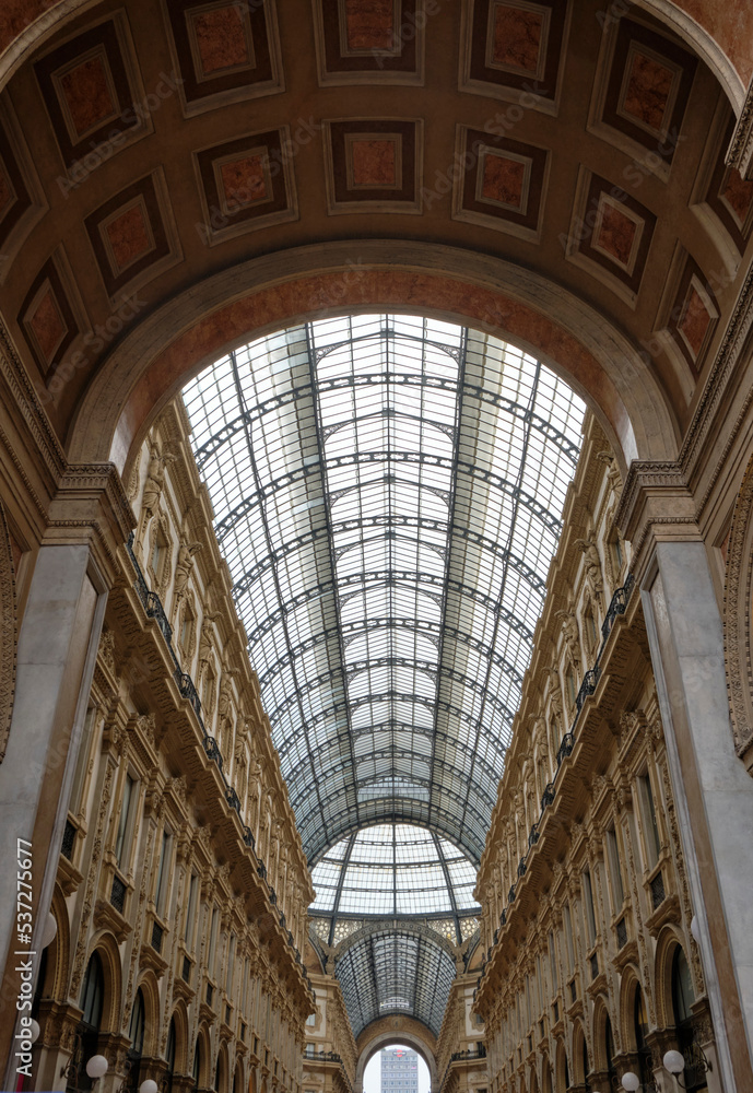 Galleria Vittorio Emanuele II in Milan, Italy is the oldest shopping mall of Milan.