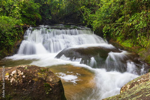 Fototapeta Naklejka Na Ścianę i Meble -  Beautiful waterfall in Phu Hin Rong Kla National Park, Phitsanulok  province, ThaiLand.