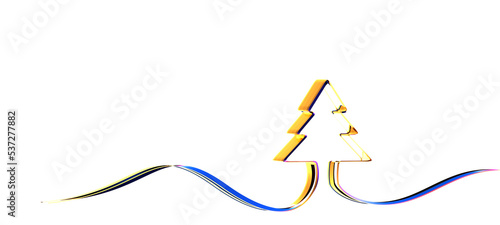 Continuous one line of abst...