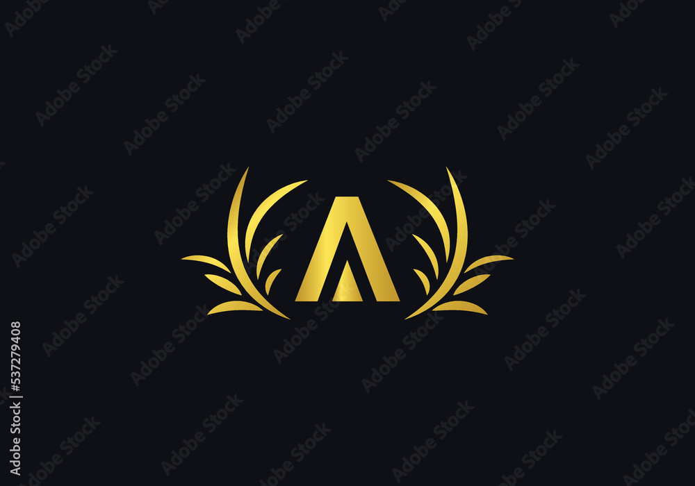 Laurel wreath leaf download logo design vector and bamboo leaf logo letter Laurel wreath leaf download logo design vector and bamboo leaf logo letter