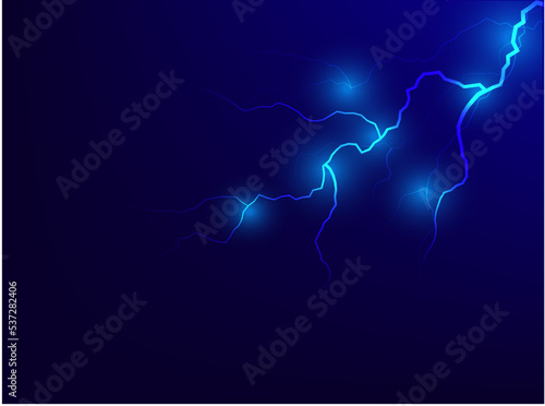 The lightning shot looks scary. dull background