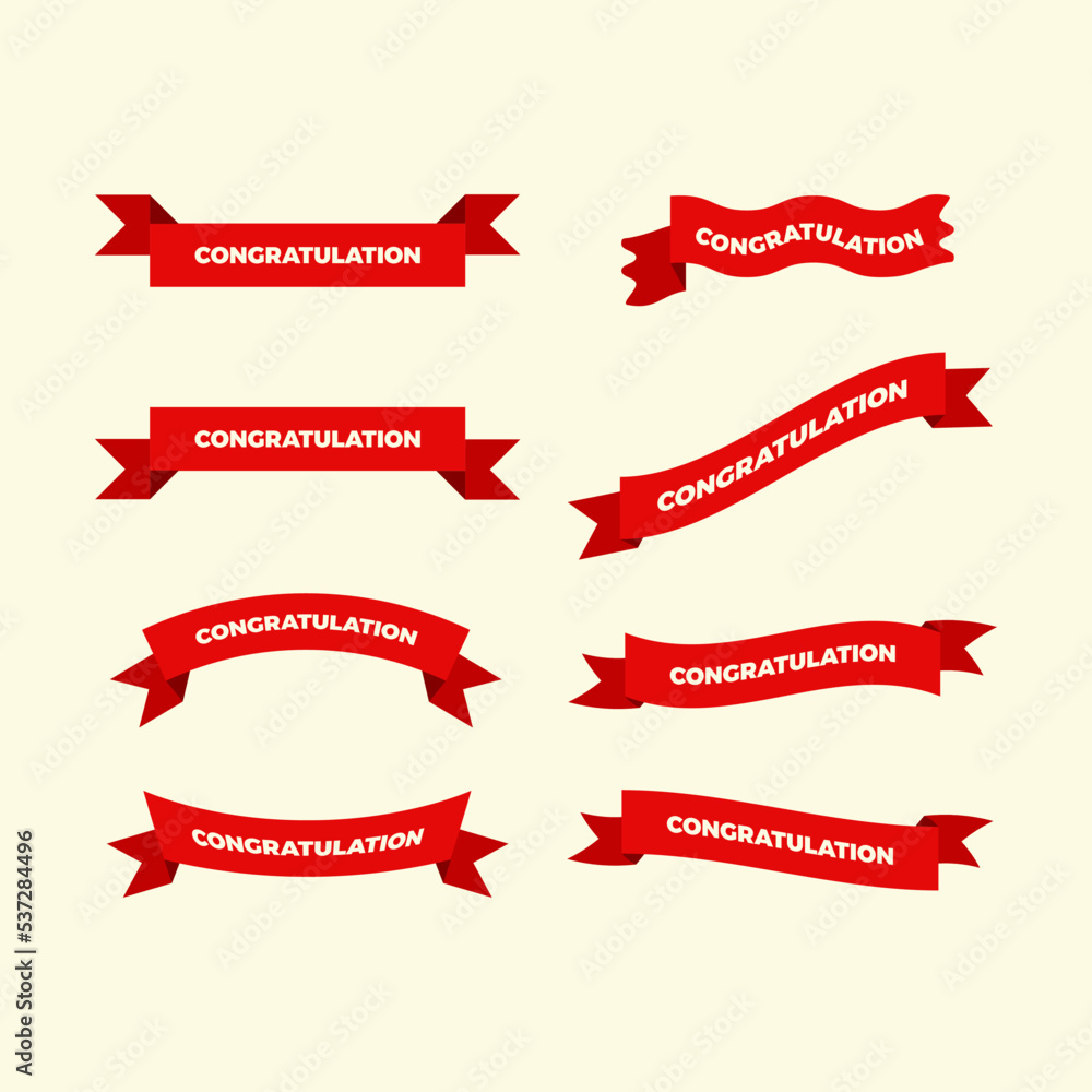 Congratulation Ribbon set, banner congratulation set. Congratulation Ribbon set, banner congratulation set.