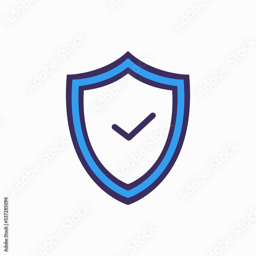 Free Download Shield secure single isolated icon with filled line style - GFXLoad