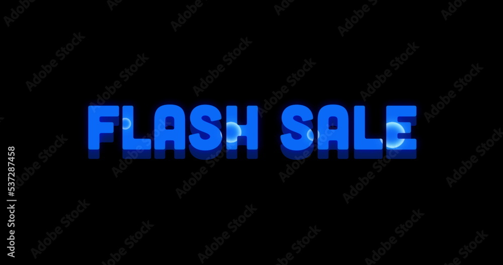 Flash Sale Advertisement with Swirling Paint Design