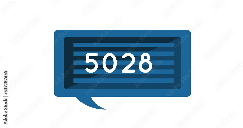Image of 5028 messages on white background Image of 5028 messages on white background