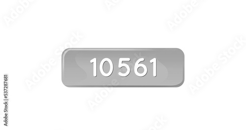 Image of 10561 notifications on white background