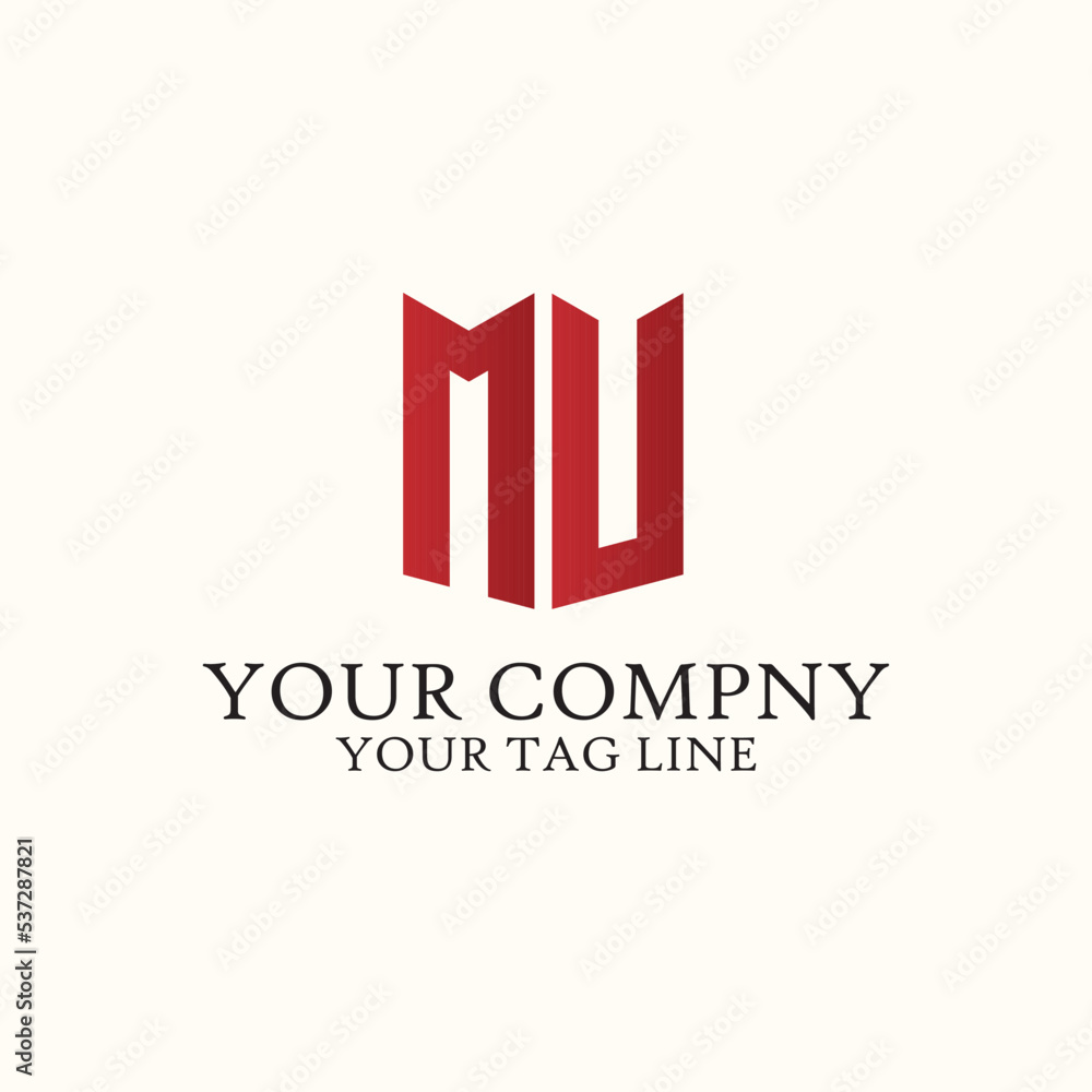 logo initial MU for your company