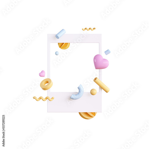 3d rendering SNS, Social media service, influencer background