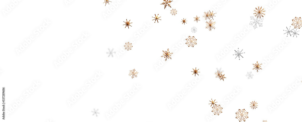 With Realistic Snowflakes Overlay On Light Silver Backdrop. Xmas Holidays With Realistic Snowflakes Overlay On Light Silver Backdrop. Xmas Holidays