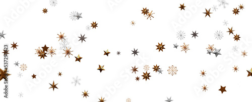 Christmas background design of snowflake and snow falling in the winter 3d illustration © vegefox.com