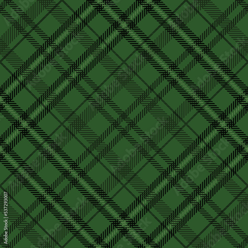 Tartan pattern,Scottish traditional fabric seamless Christmas tone, green and red background