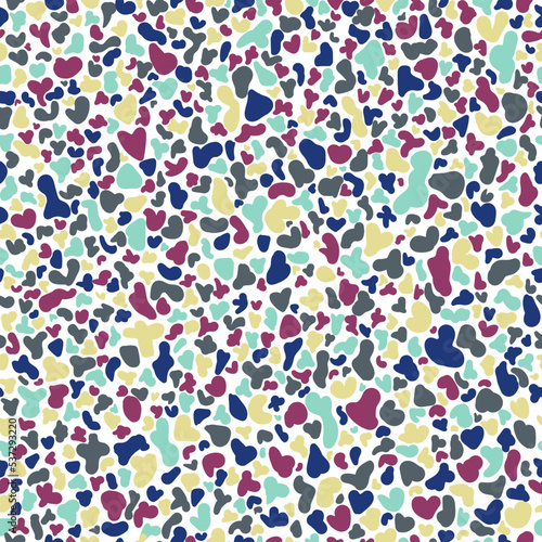 Hand-drawn abstract colorful seamless pattern